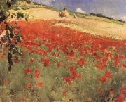 Landscape with Poppies William blair bruce